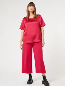 Fashion Marina Rinaldi Jersey trousers FUCHSIA