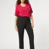 Online Marina Rinaldi Jersey trousers BLACK