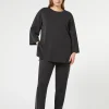 Fashion Marina Rinaldi Jersey trousers BLACK