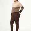 Outlet Marina Rinaldi Jersey trousers BROWN