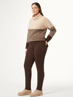 Outlet Marina Rinaldi Jersey trousers BROWN