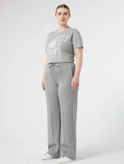 Best Marina Rinaldi Jersey trousers LIGHTGREY