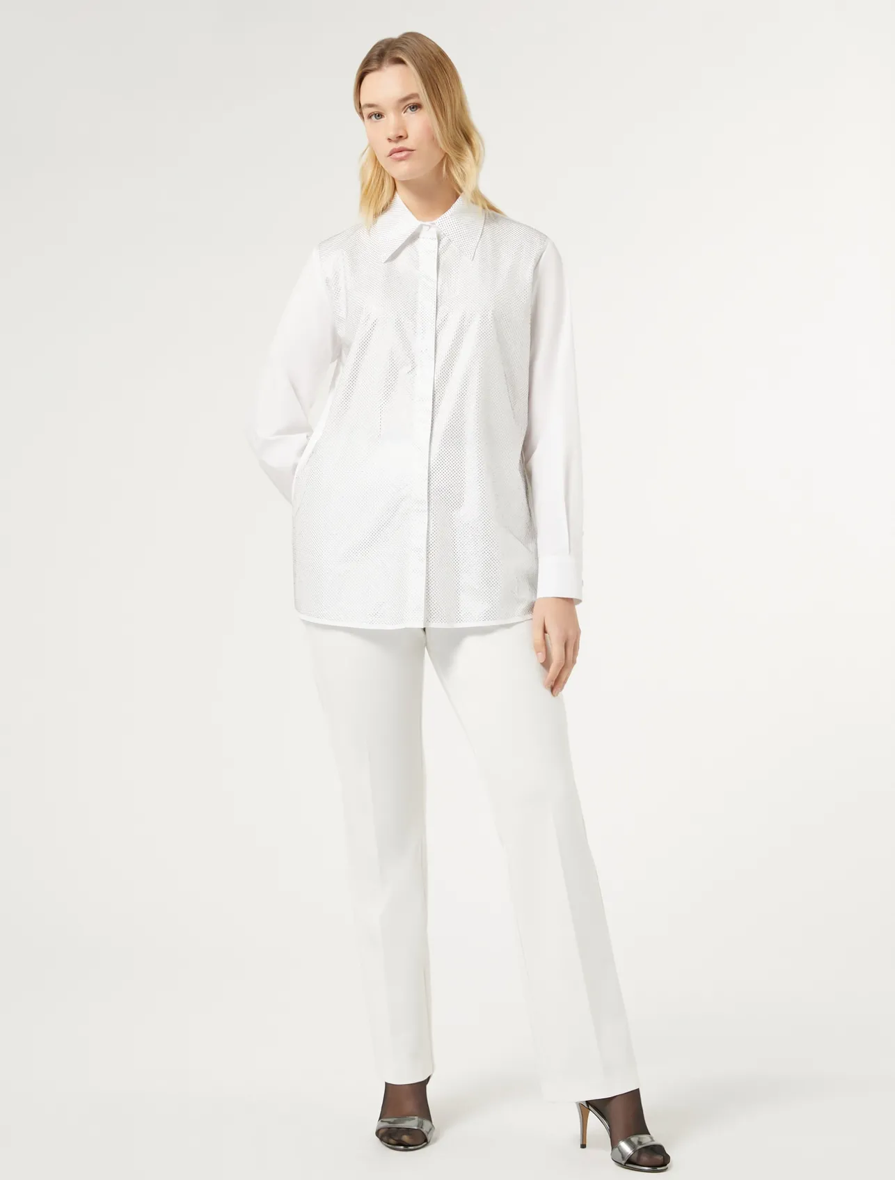 New Marina Rinaldi Jersey trousers WHITE