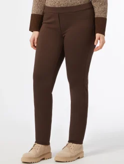 Outlet Marina Rinaldi Jersey trousers BROWN