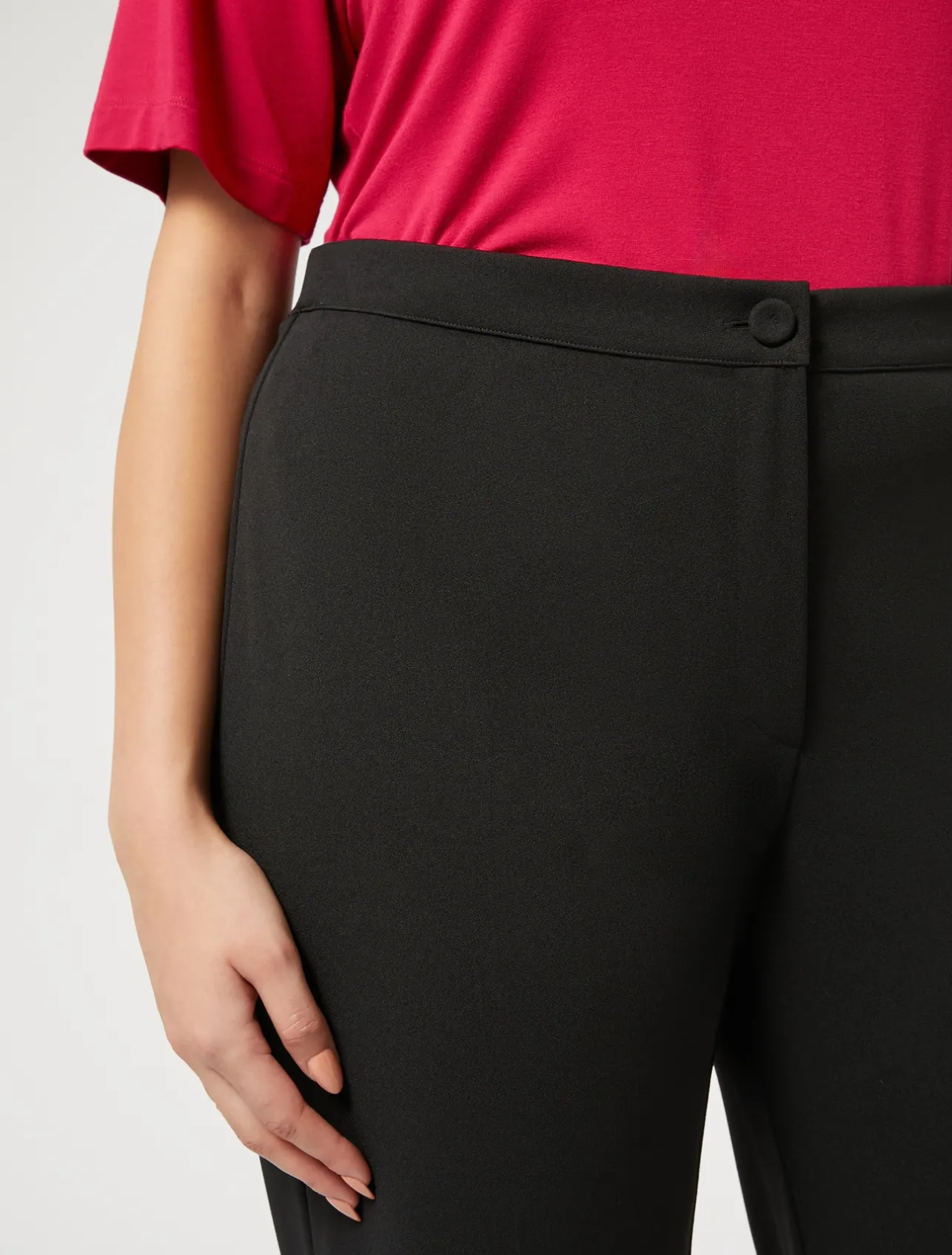 Online Marina Rinaldi Jersey trousers BLACK