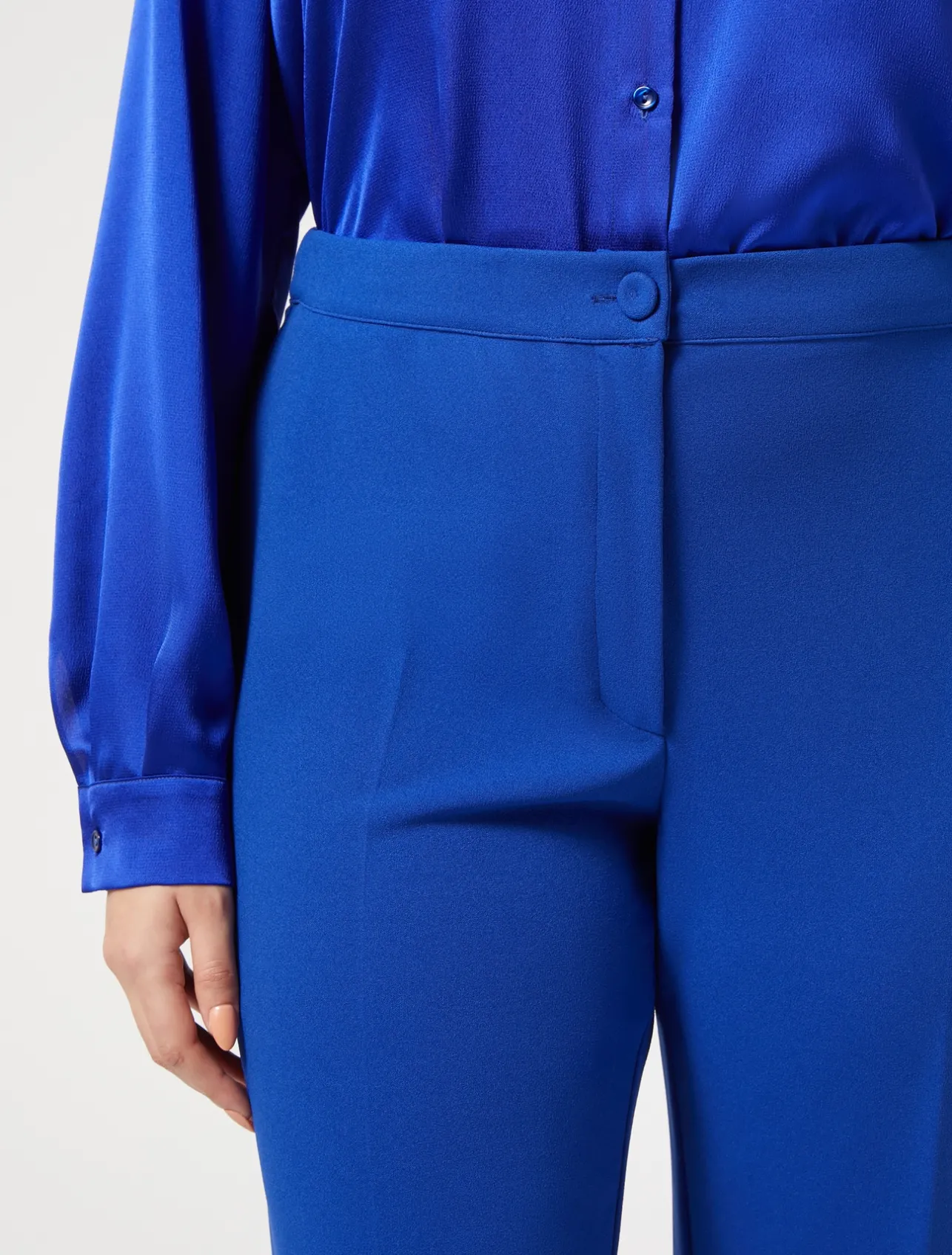 Best Marina Rinaldi Jersey trousers CORNFLOWERBLUE