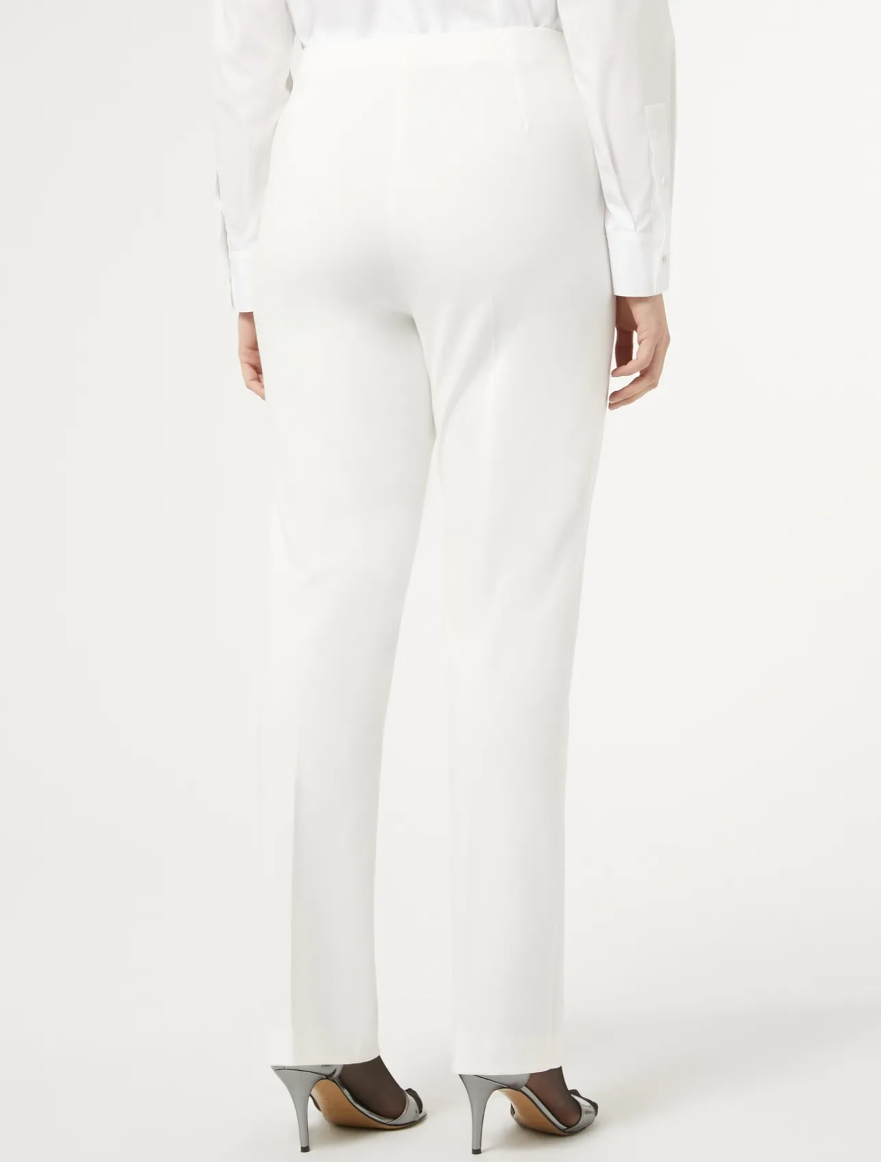 New Marina Rinaldi Jersey trousers WHITE