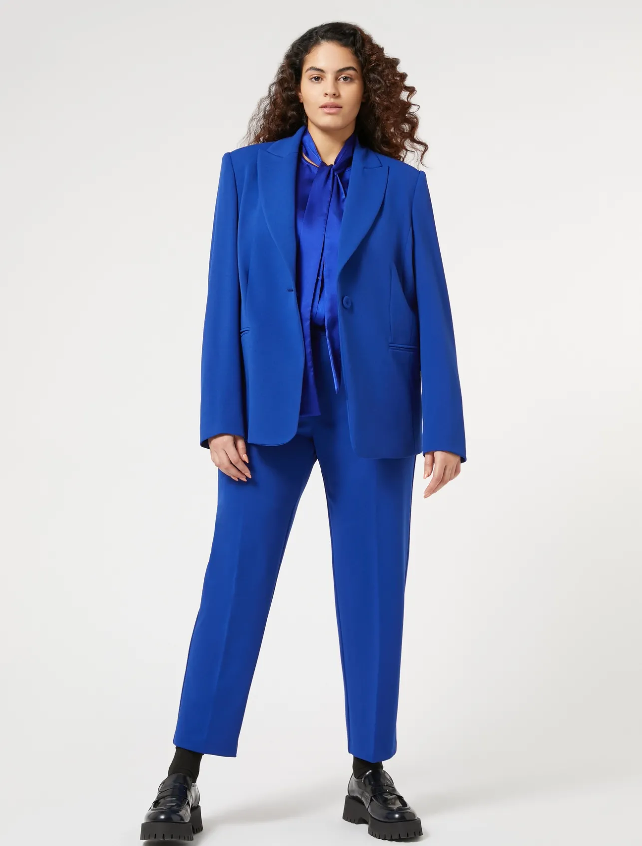 Best Marina Rinaldi Jersey trousers CORNFLOWERBLUE