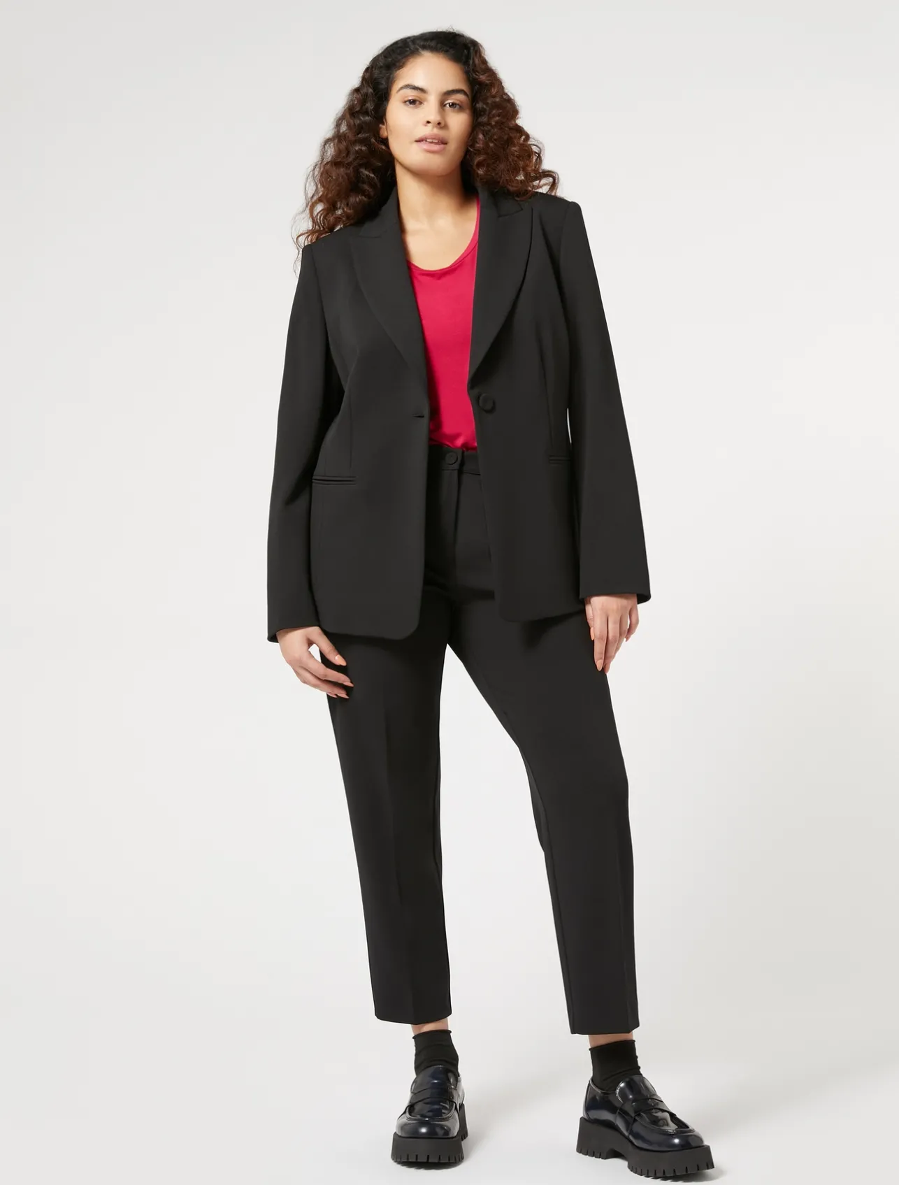 Online Marina Rinaldi Jersey trousers BLACK