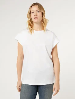 Sale Marina Rinaldi Jersey T-shirt OPTICALWHITE