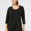 Outlet Marina Rinaldi Jersey T-shirt BLACK
