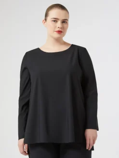 New Marina Rinaldi Jersey T-shirt BLACK