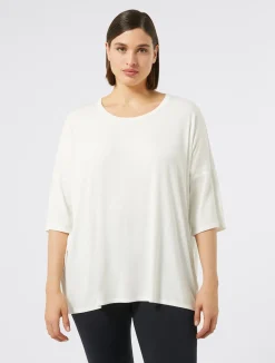 Sale Marina Rinaldi Jersey T-shirt WHITE