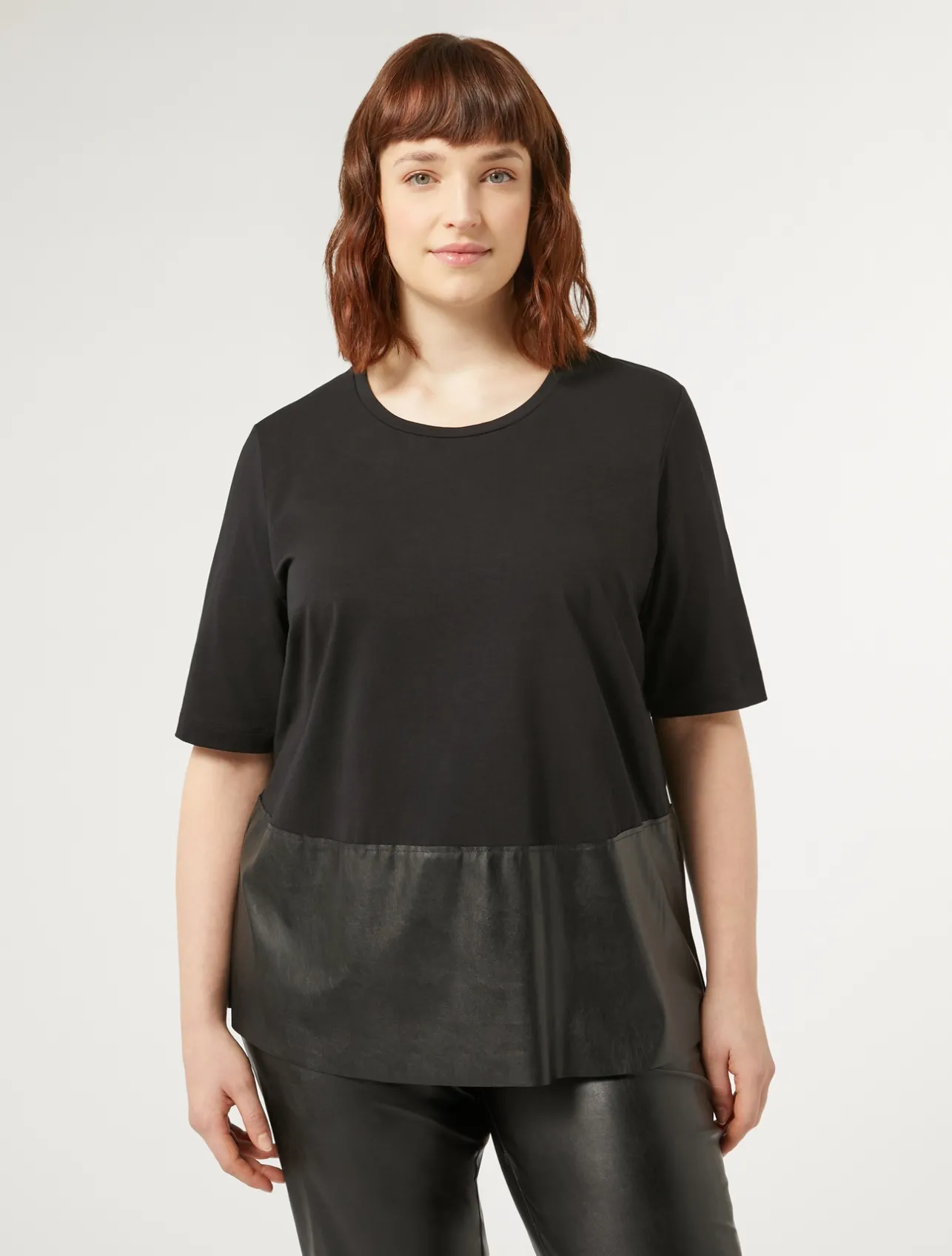 Online Marina Rinaldi Jersey T-shirt BLACK