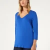 New Marina Rinaldi Jersey T-shirt CHINABLUE
