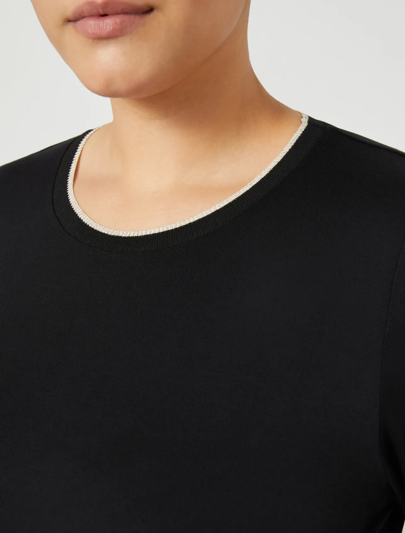 Outlet Marina Rinaldi Jersey T-shirt BLACK