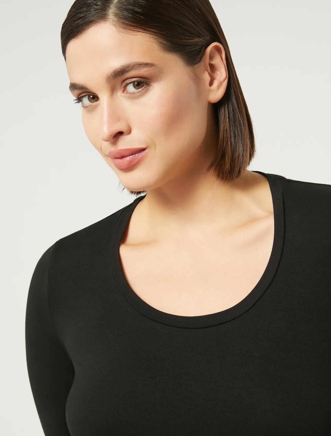 Outlet Marina Rinaldi Jersey T-shirt BLACK