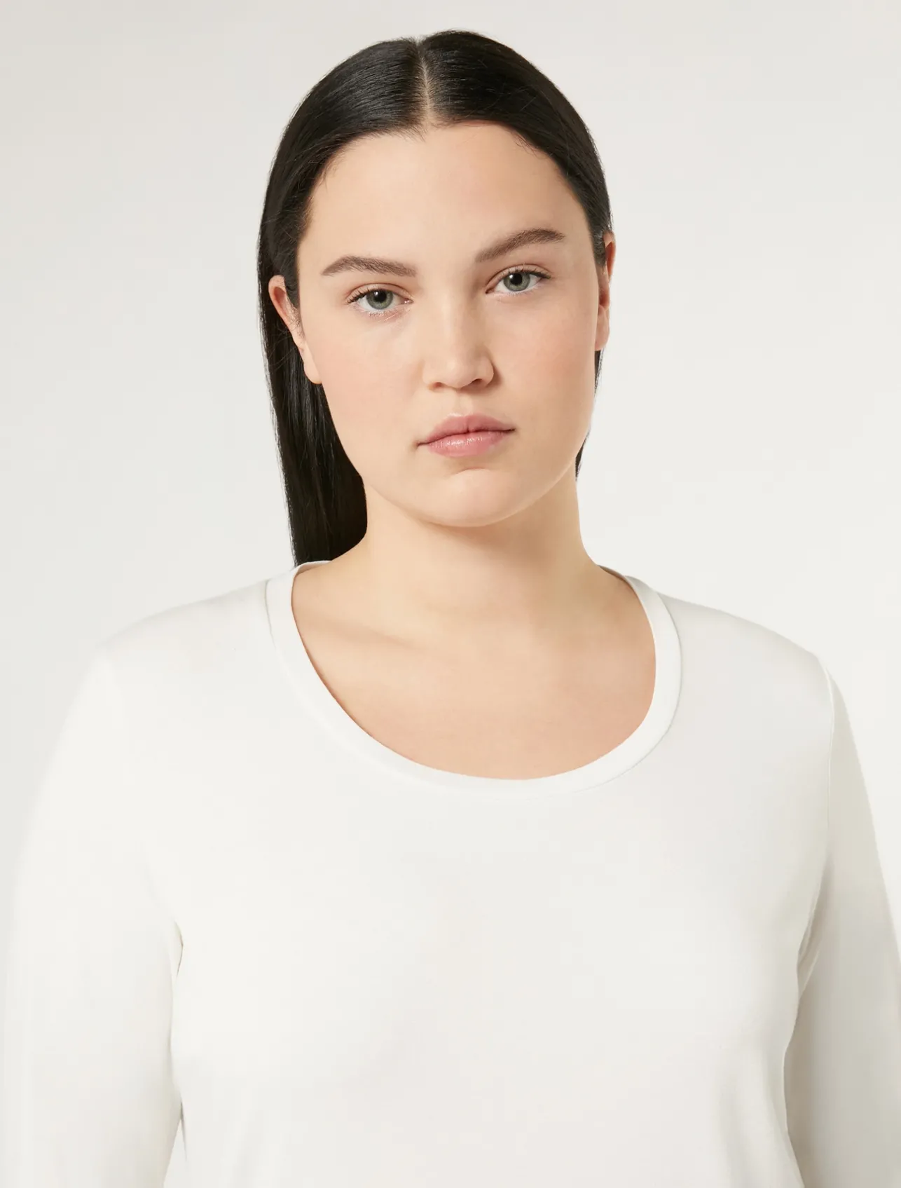 Sale Marina Rinaldi Jersey T-shirt WHITE