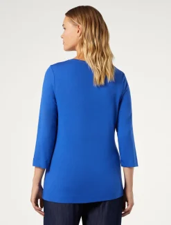 New Marina Rinaldi Jersey T-shirt CHINABLUE
