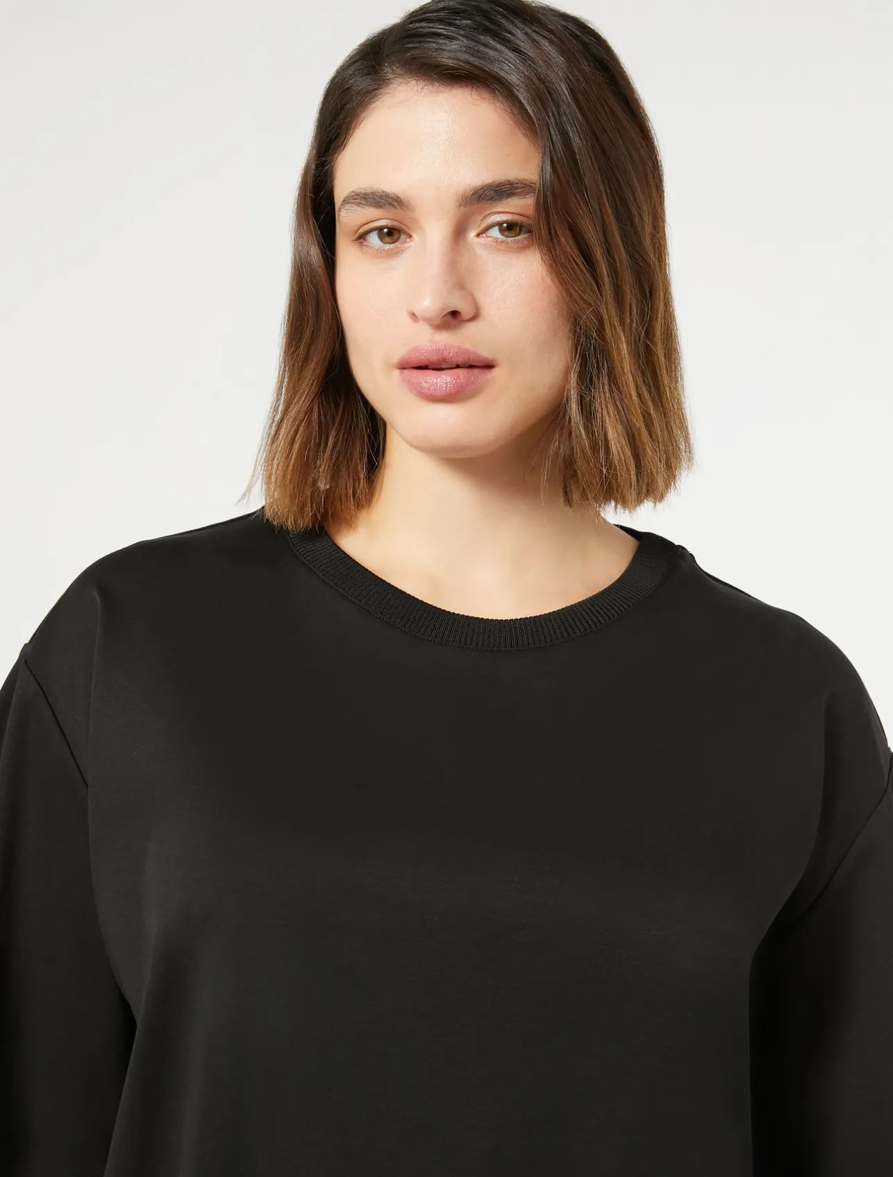 Discount Marina Rinaldi Jersey T-shirt BLACK