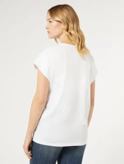 Sale Marina Rinaldi Jersey T-shirt OPTICALWHITE