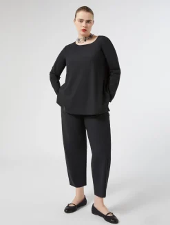 New Marina Rinaldi Jersey T-shirt BLACK