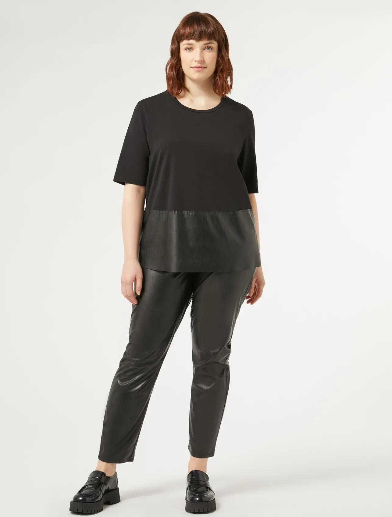 Online Marina Rinaldi Jersey T-shirt BLACK