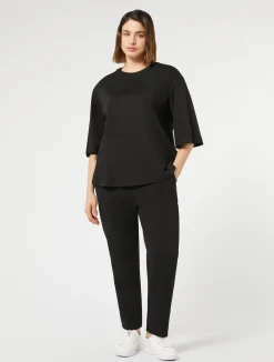 Discount Marina Rinaldi Jersey T-shirt BLACK