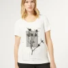Clearance Marina Rinaldi Jersey T-shirt with embroidery IVORY