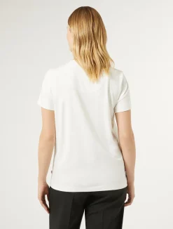 Clearance Marina Rinaldi Jersey T-shirt with embroidery IVORY