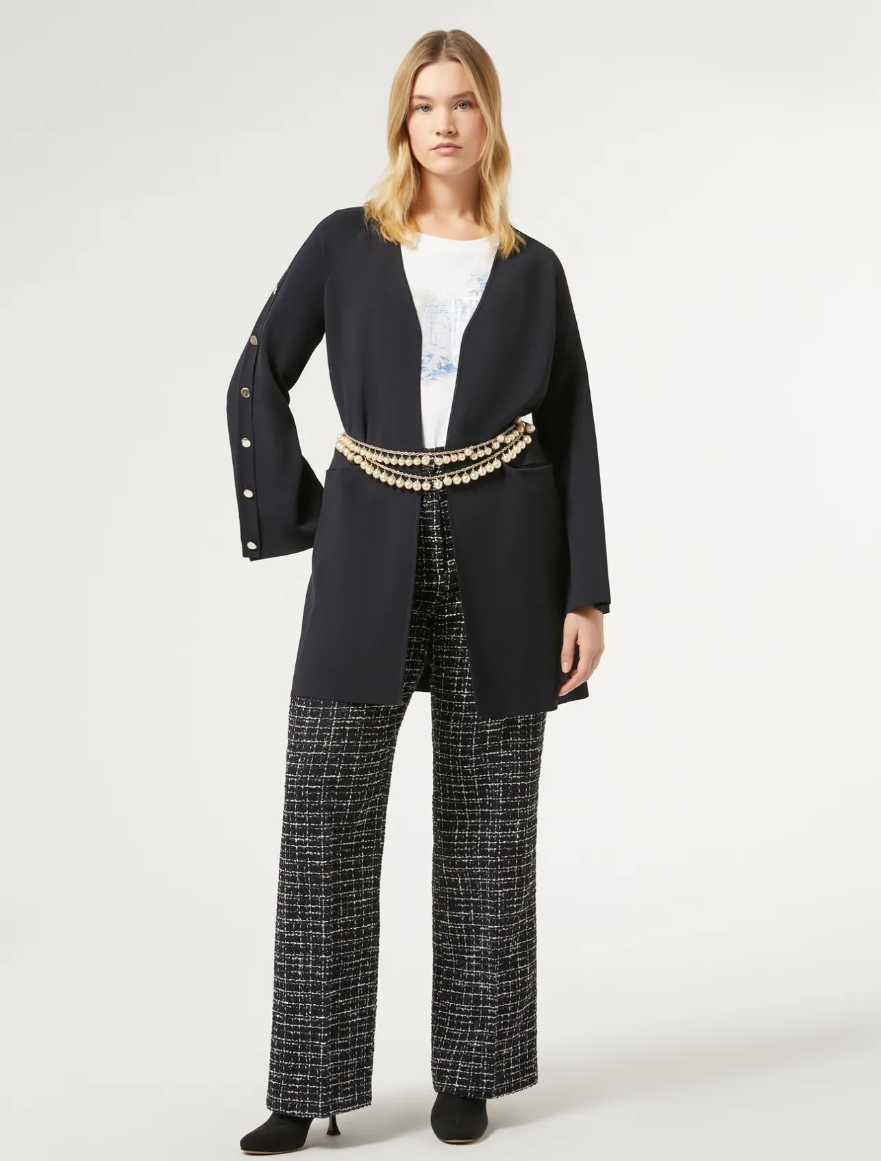 Outlet Marina Rinaldi Jewel belt with beads LIGHTGOLD