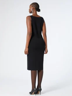 Online Marina Rinaldi Knit dress BLACK