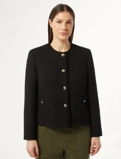 New Marina Rinaldi Knit fabric jacket BLACK