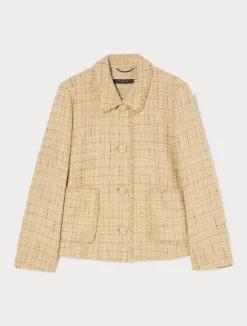 Outlet Marina Rinaldi Knit fabric jacket BEIGE