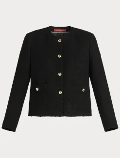 New Marina Rinaldi Knit fabric jacket BLACK