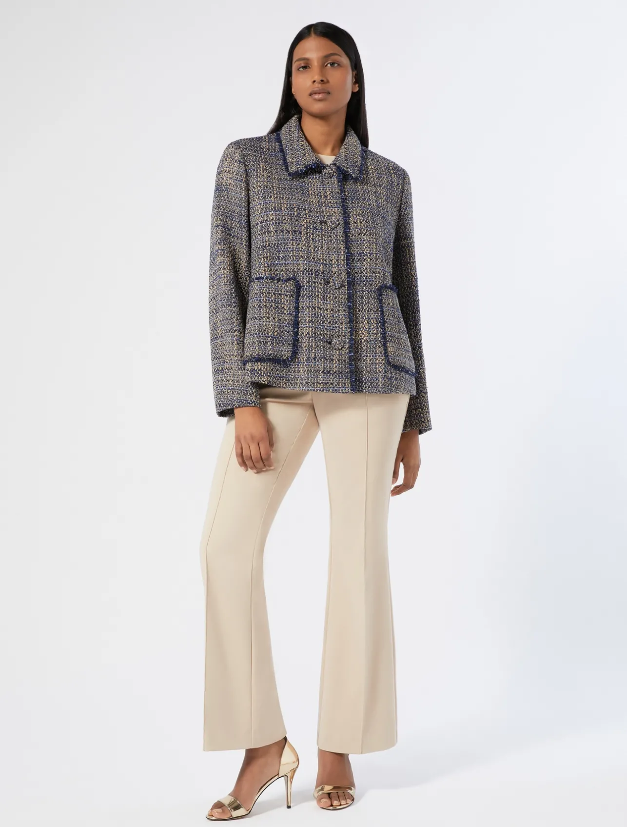 Best Marina Rinaldi Knit fabric jacket MIDNIGHTBLUE