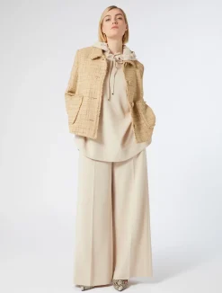 Outlet Marina Rinaldi Knit fabric jacket BEIGE