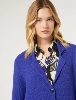 New Marina Rinaldi Knit yarn and wool cardigan PURPLE