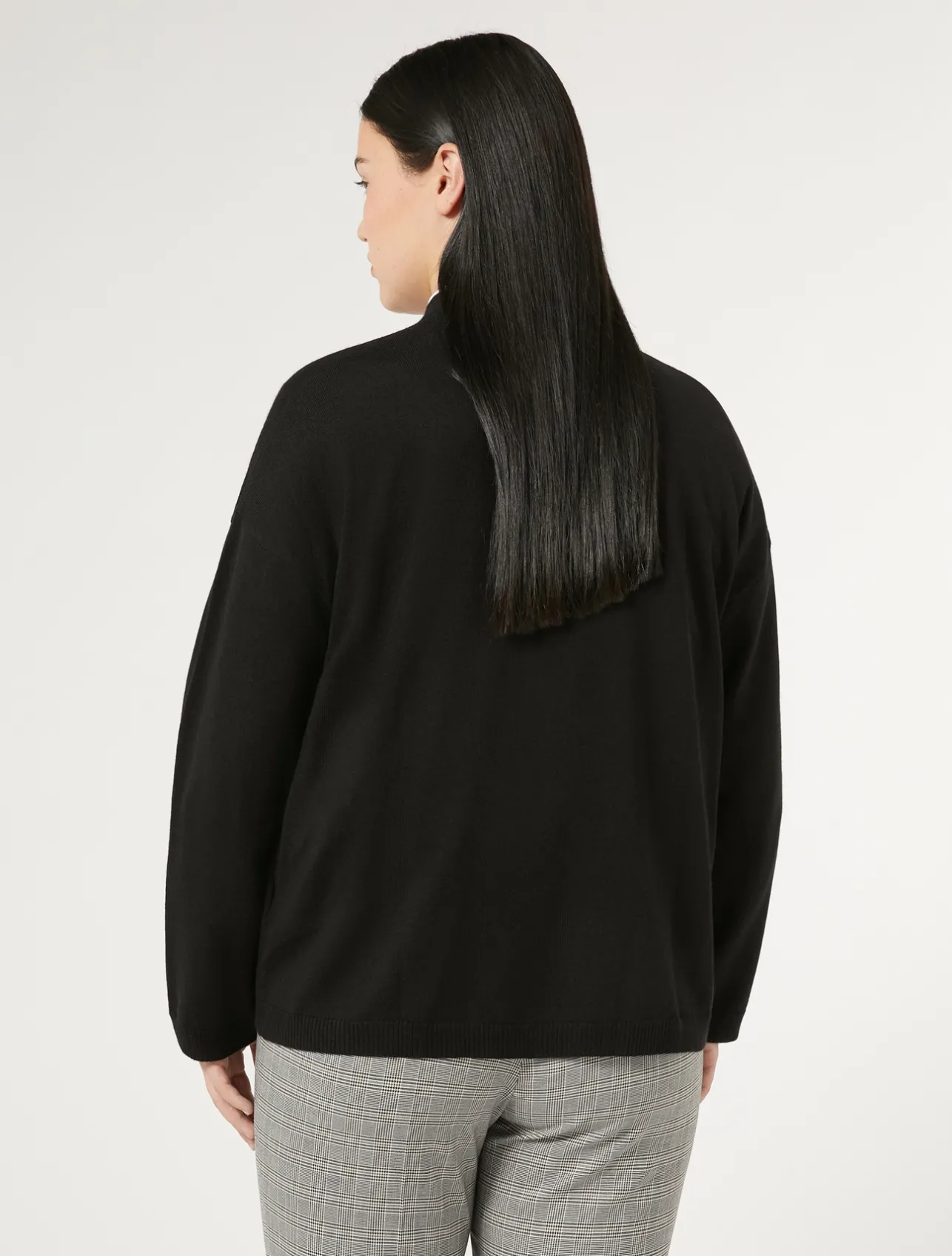 Clearance Marina Rinaldi Knit yarn and wool cardigan BLACK