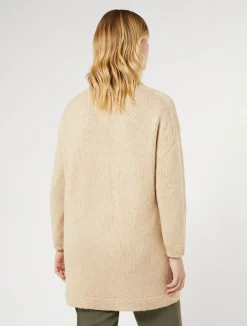Best Marina Rinaldi Knit yarn coat ALBINO