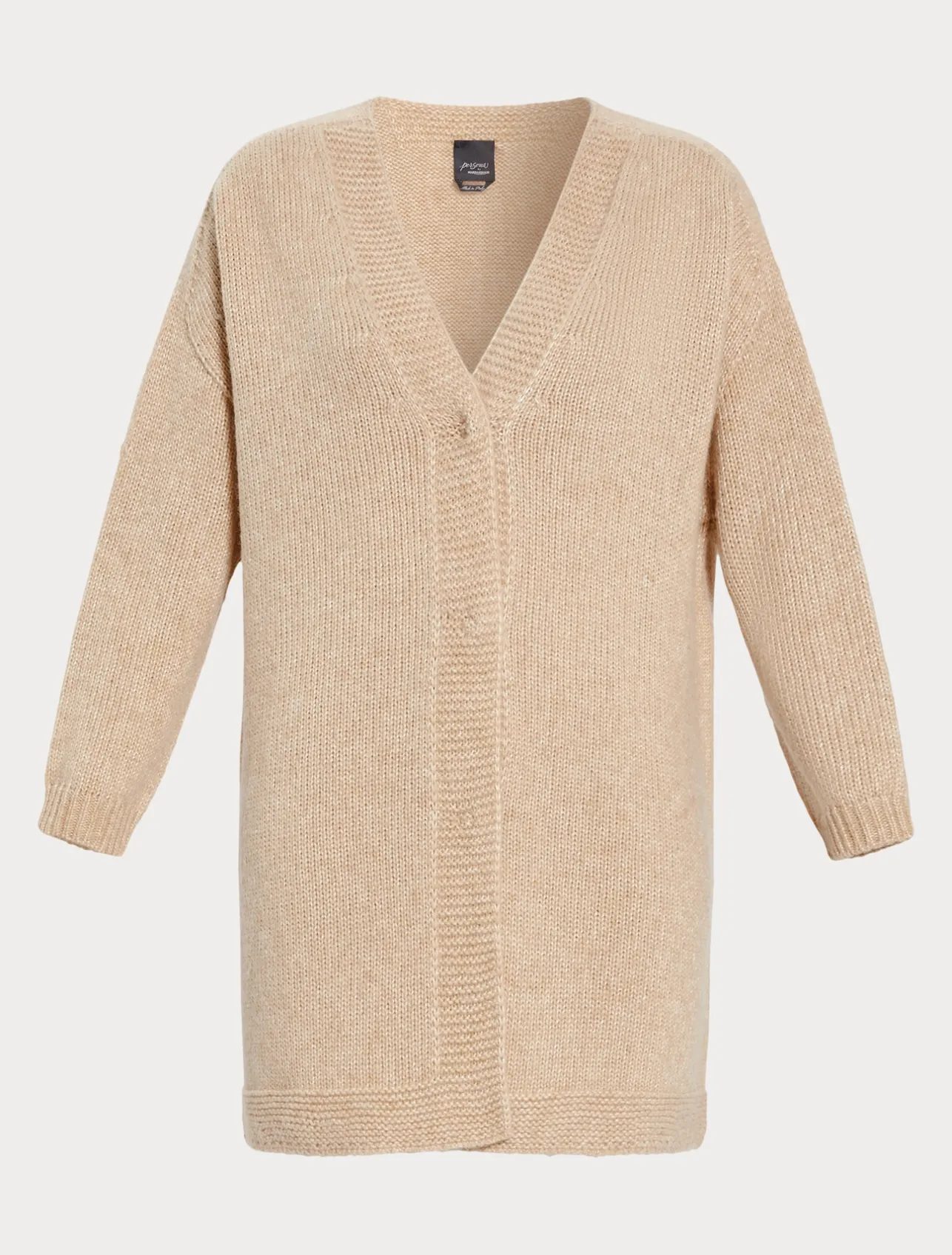 Best Marina Rinaldi Knit yarn coat ALBINO