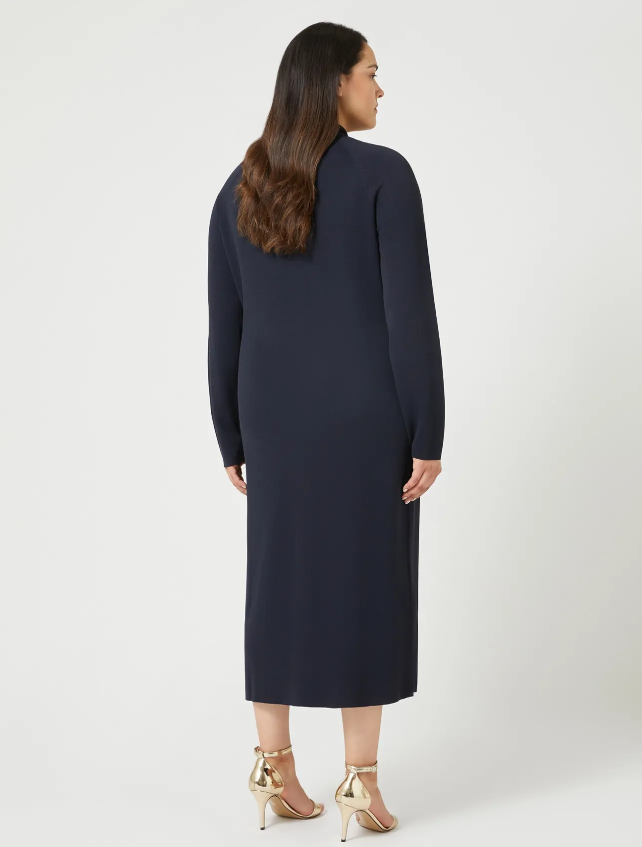 Sale Marina Rinaldi Knitted dress MIDNIGHTBLUE