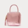 Sale Marina Rinaldi Laminated cube bag PINK