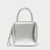 Hot Marina Rinaldi Laminated cube bag SILVER