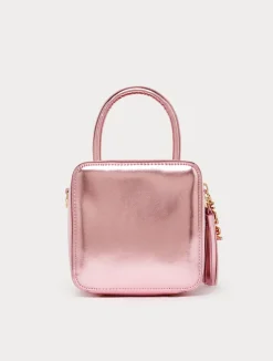 Sale Marina Rinaldi Laminated cube bag PINK