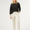 Best Marina Rinaldi Laminated jersey trousers IVORY