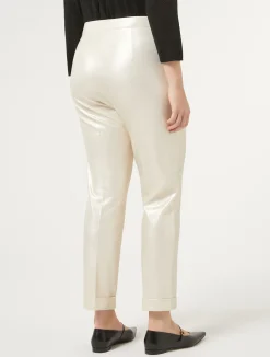 Best Marina Rinaldi Laminated jersey trousers IVORY