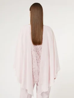 New Marina Rinaldi Laminated macramé tunic PINK