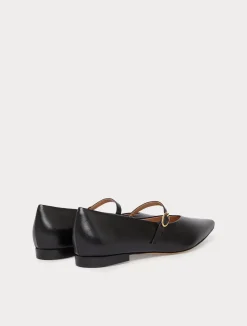 Online Marina Rinaldi Leather ballerinas BLACK