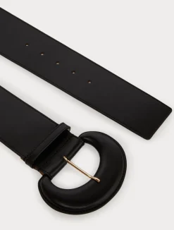Best Marina Rinaldi Leather belt BLACK